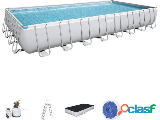 Piscina Tubular BESTWAY Gris (956x488x132cm)