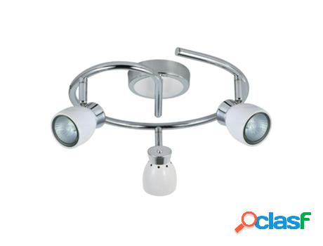 Plafon chacho 3xgu10 blanco 14x30x30