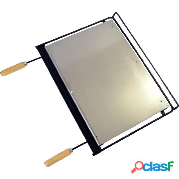 Plancha barbacoa inox 49x41 cm imex el zorro 71632