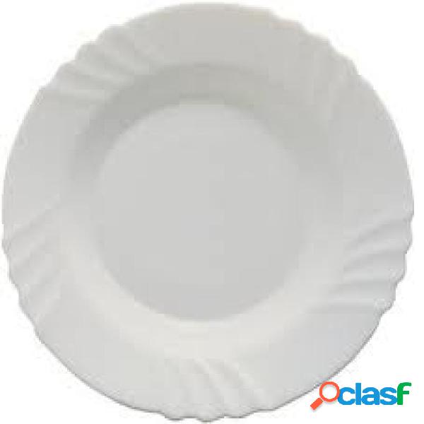 Plato postre vidrio opal ebro bormioli rocco