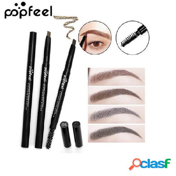 Popfeel double-end automatic eyebrow pencil waterproof