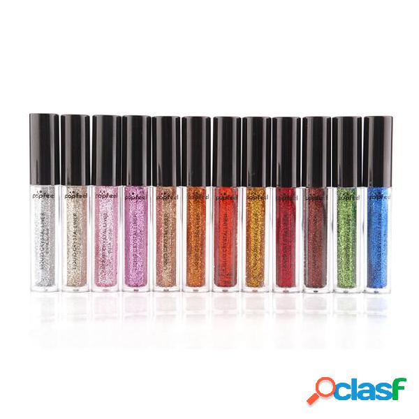 Popfeel glitter eyeshadow powder liquid crystal liner eye