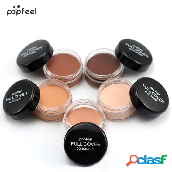 Popfeel portable round full cover concealer natural makeup