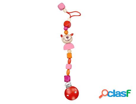 Porta-Chupetes SELECTA (Madera - Rosa - 21 cm)