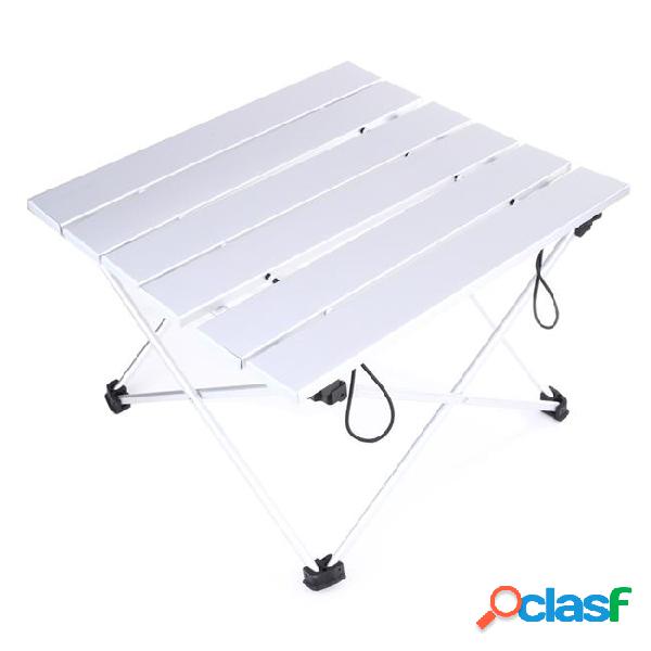 Portable camping table outdoor golden aluminium alloy
