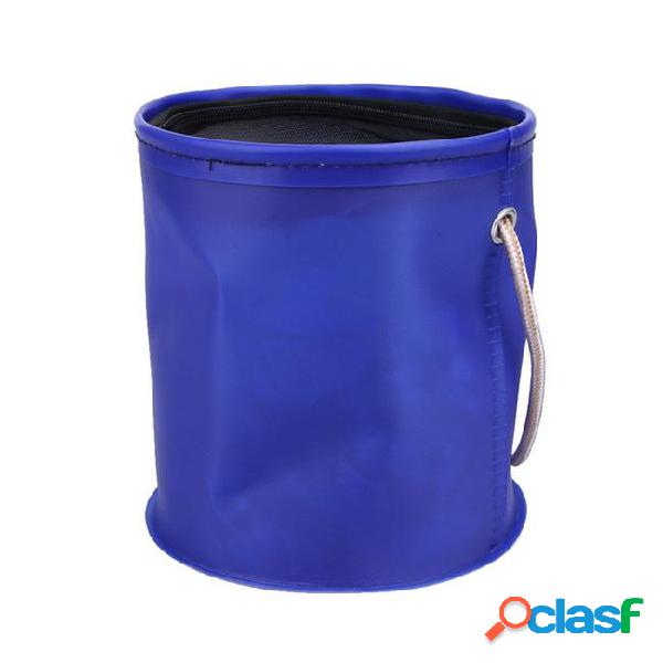 Portable eva foldable shrink live fish water bucket with