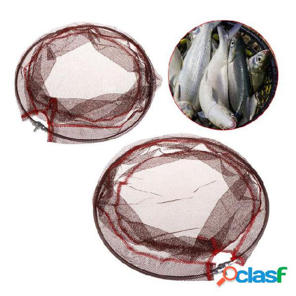 Portable fishing net mesh bag silicone landing net high