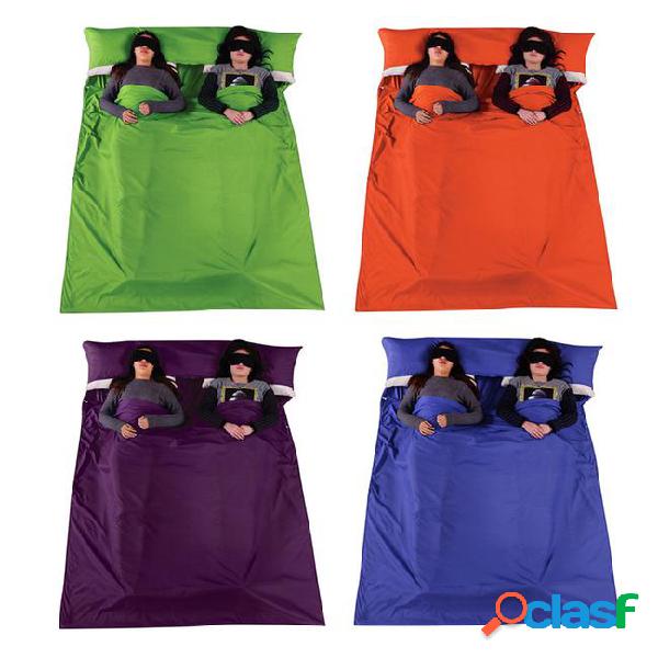 Portable outdoor adult envelope healthy sleeping bag sleep