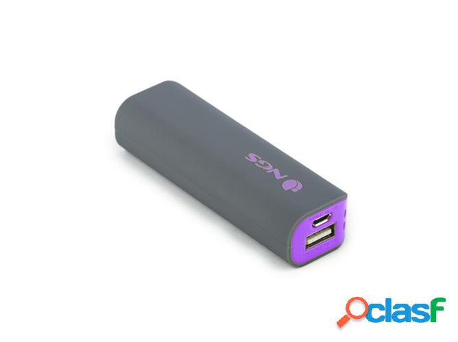 Powerbank NGS PowerPump 2200 Grape Li-ion 2200mAh Gris y