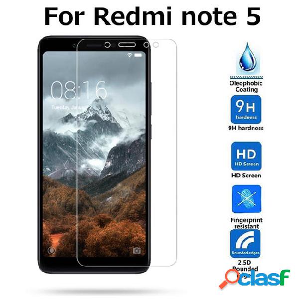 Protective glass on xiomi redmi note 5 protect tempered glas