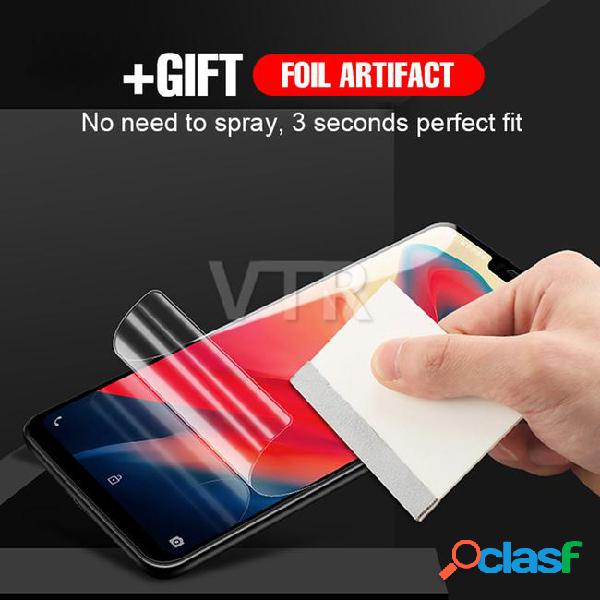 Protective soft full cover hydrogel film for oneplus 6 5t 5