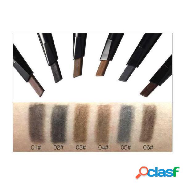 Pudaier 6 colors heart charm double eyebrow pencil with