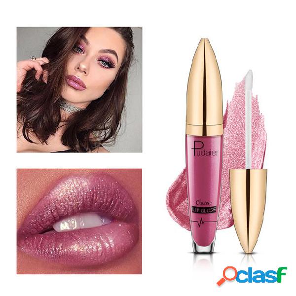 Pudaier brand glitter liquid lipstick metal metallic shimmer