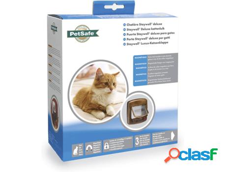 Puerta para Gatos PETSAFE Staywell (Marrón - 24,1x25,2 cm -