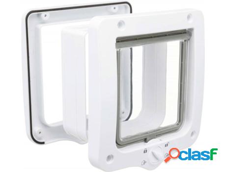Puerta para Gatos TRIXIE 2 Túneles (Blanco - Plástico -