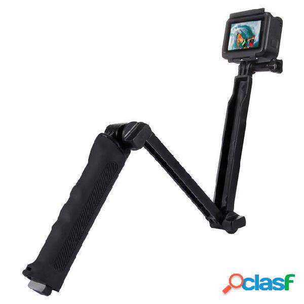 Puluz 3-way grip foldable multi-functional selfie stick with