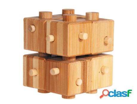 Puzzle FRIDOLIN (Madera - Marrón - 9 x 8.5 x 9 cm)
