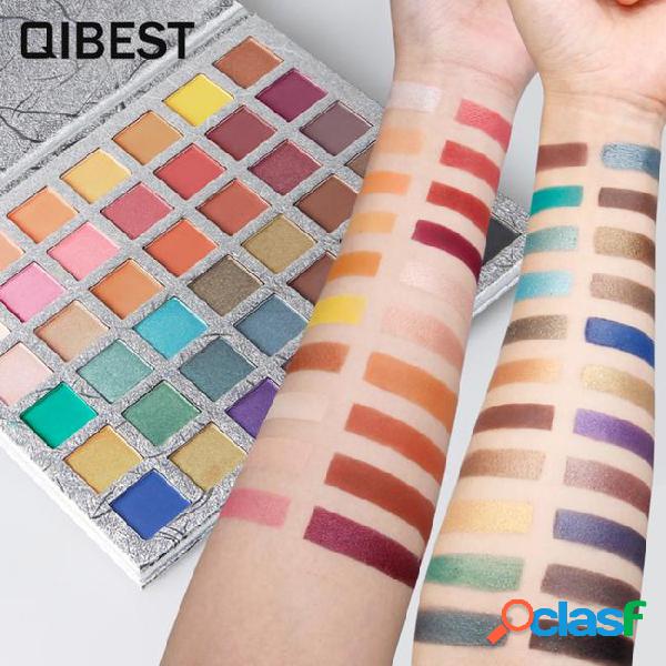 Qibest 42 color portable matte eye makeup eyeshadow pallete