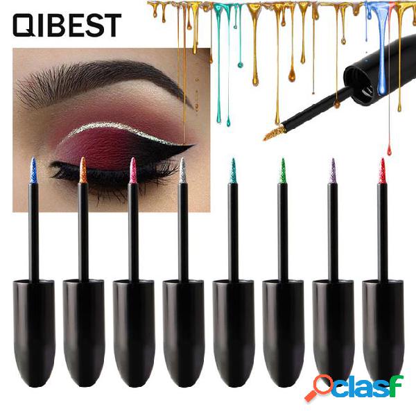 Qibest color flash eyeliner long-lasting easy to wear makeup