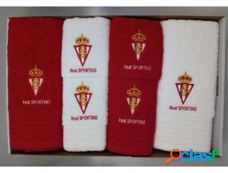 R.SPORTING Juego de Toallas 6 Piezas Rojo 6Piezas