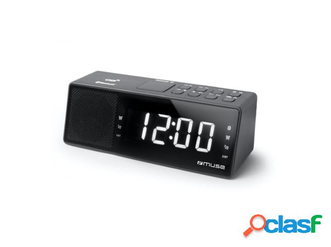 Radio Despertador MUSE M-172BT (Negro - Digital - FM - Pilas