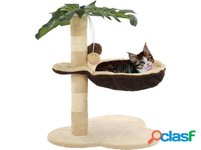 Rascador Árbol VIDAXL Postes Sisal Beige y Marrón (50 cm)