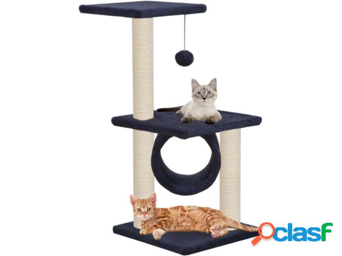 Rascador Árbol p/ Gatos VIDAXL c/ postes sisal Azul Oscuro