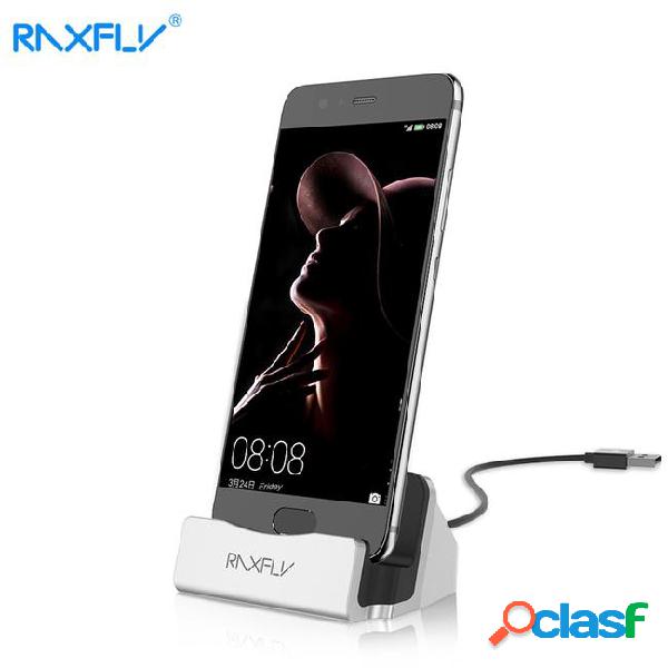 Raxfly fashion usb type c charger dock for huawei mate 9 p9