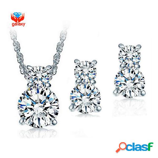 Really 925 sterling silver wedding jewelry sets for bridal