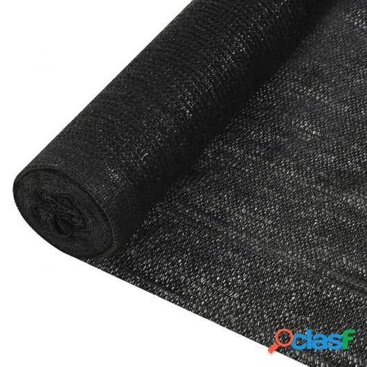 Red de privacidad HDPE negro 1,5x25 m 195 g/m²