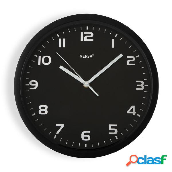 Reloj de cocina versa plastico negro-blanco 30,5x4,3x30,5cm