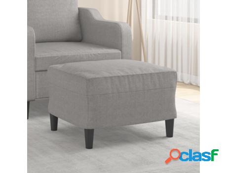Reposapiés VIDAXL (Gris - Tela - 60 x 50 x 41 cm)