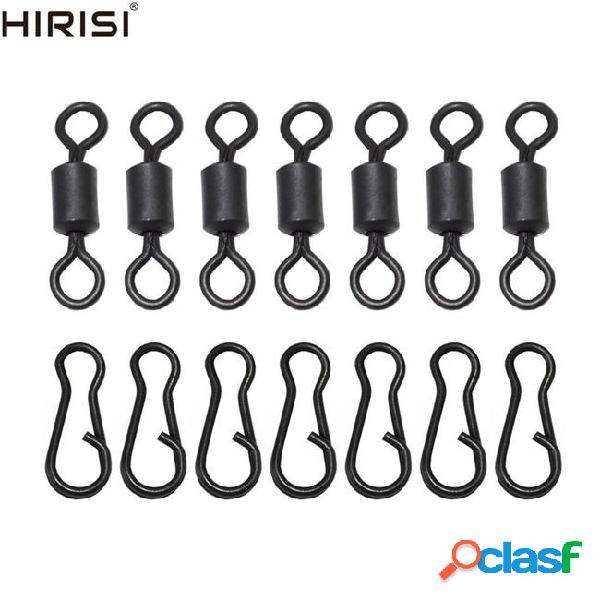 Rig clip 50+50 carp fishing swivels size 4 and 12mm quick