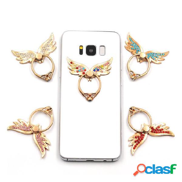 Ring phone holder unique angel wing cell phone holder