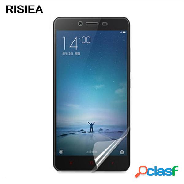 Risiea 5pcs front clear glossy screen protector protective