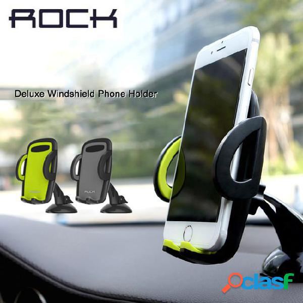 Rock 360 rotate adjustable car mobile phone holder stand for