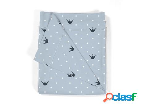 Sábana Encimera Infantil SOKIOS Corona Azul (100 x 120 -