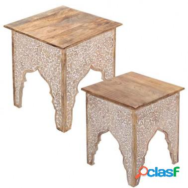 Set 2 mesas cuadradas estilo árabe