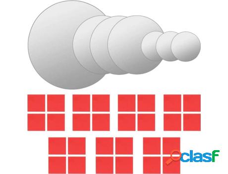 Set 7 Espejos de Pared VIDAXL Redondos