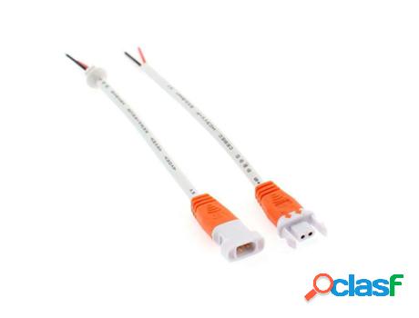 Set Dos Cables de Conexión Con Conectores Macho-Hembra