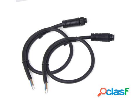 Set de Cables Con Conector Macho + Hembra 2 Cables Ip68