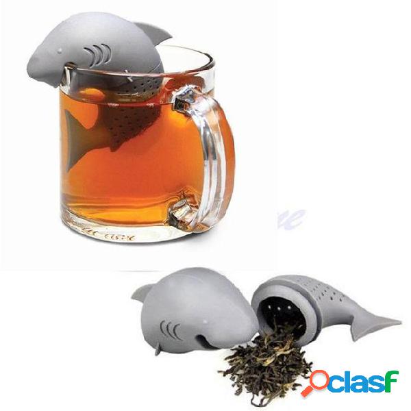 Shark tea infuser silicone strainers tools tea strainer