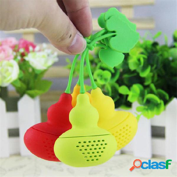 Silicone calabash cucurbit leaf strainer herbal spice