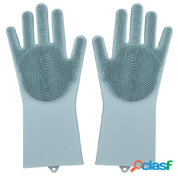 Silicone dishwashing gloves,reusable silicone kitchen