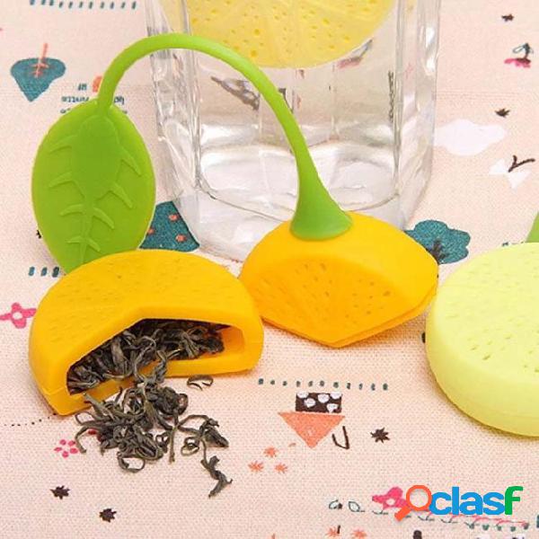 Silicone lemon style teabag tea strainer infuser teapot