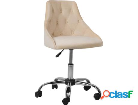 Silla de Escritorio Operativa BELIANI Parrish Beige veludo