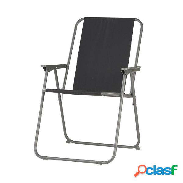 Silla playa plegable outfit gris oscuro 57x47x84cm