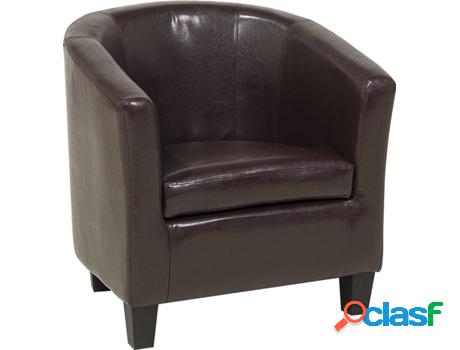 Sillón Borwick (Marrón - Piel Sintética -58x68x69 cm)