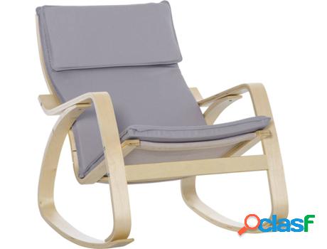 Sillón Mecedora HOMCOM 839-380 67x97x84 cm Gris
