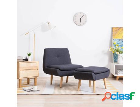 Sillón VIDAXL 246979 Tela Gris